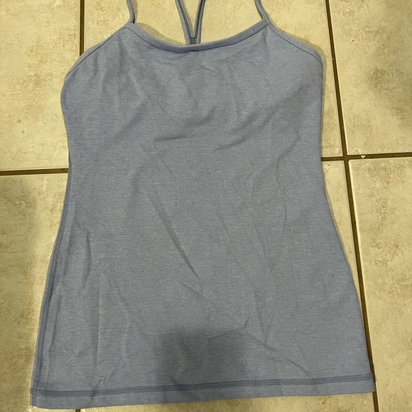 Blueish grey tank with bra - Picture 1 of 3